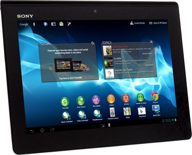 Sony выпустит обновление ОС для Xperia Tablet S