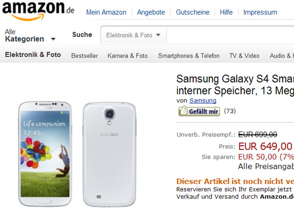 Цена Samsung Galaxy S4
