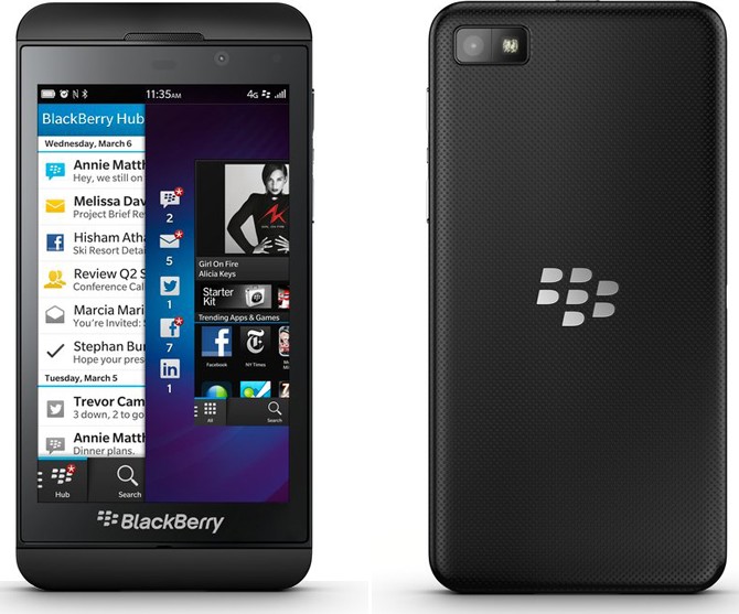 Смартфон Blackberry Z10 провалился на рынке 