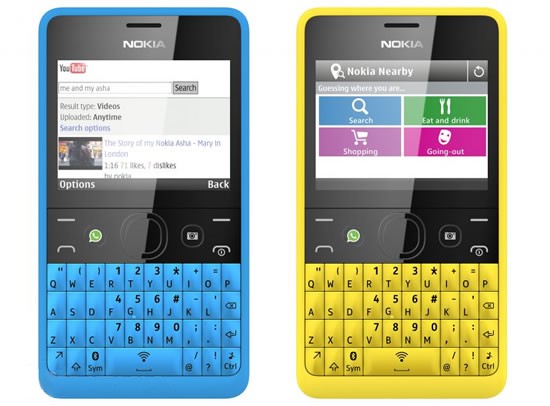Nokia представила социальный телефон Asha 210