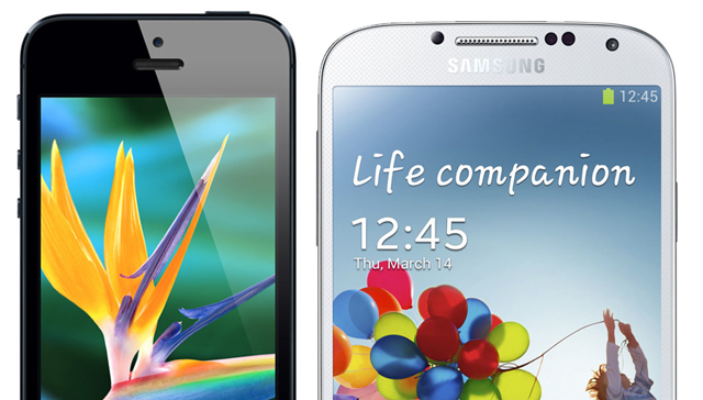Samsung Galaxy S4 против Apple iPhone 5