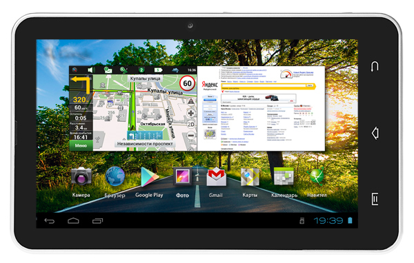 Treelogic Gravis 73 3G GPS: планшет и телевизор