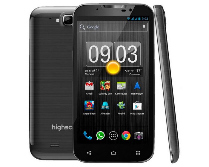 Highscreen Alpha GTX: 5,7-дюймовый 4-ядерный смартфон