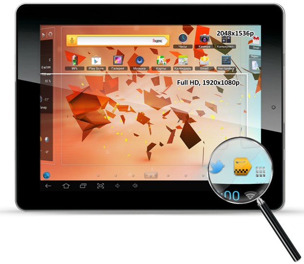 teXet TM-9751HD: планшет с экраном как у iPad