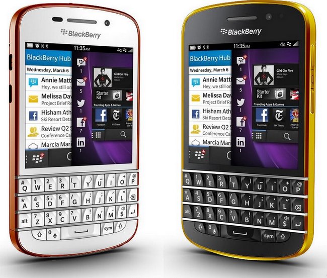 Золотой BlackBerry Q10