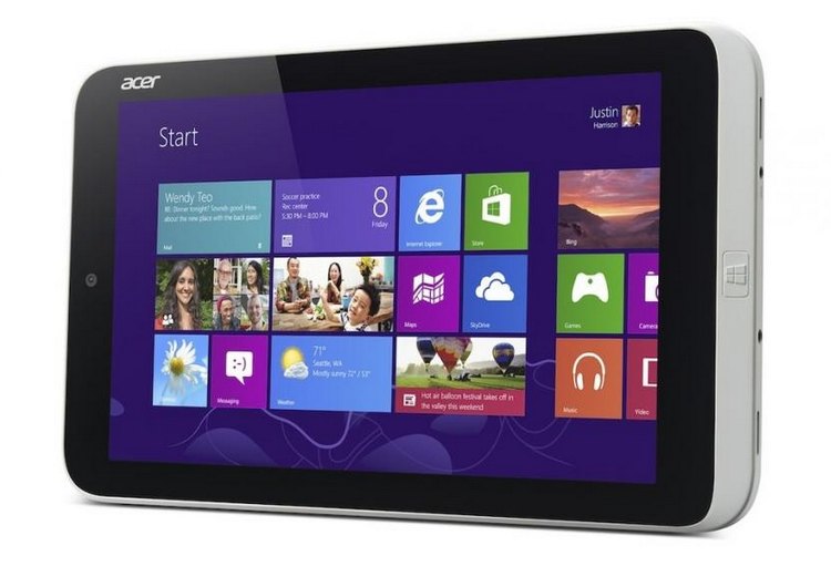 Acer раскрыла подробности Windows-планшета Iconia W3