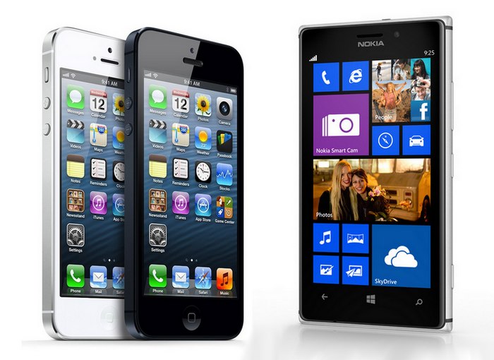 Apple iPhone 5 и Nokia Lumia 925