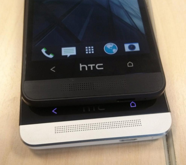 HTC One mini сверху HTC One