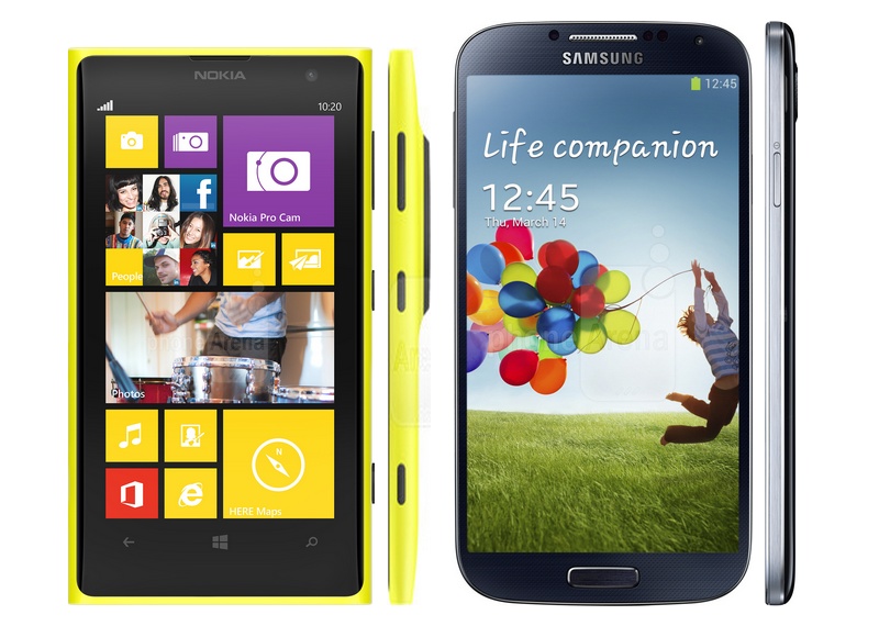 Nokia Lumia 1020 и Samsung Galaxy S4