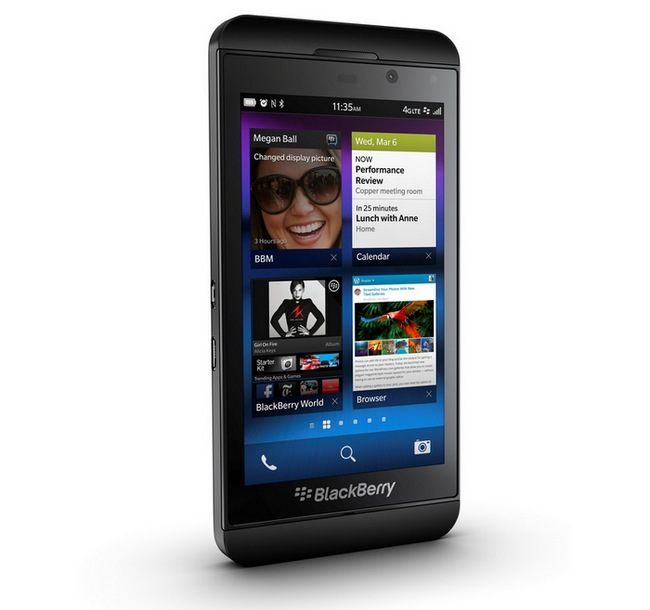 BlackBerry выпустит смартфоны Z30 и Z15