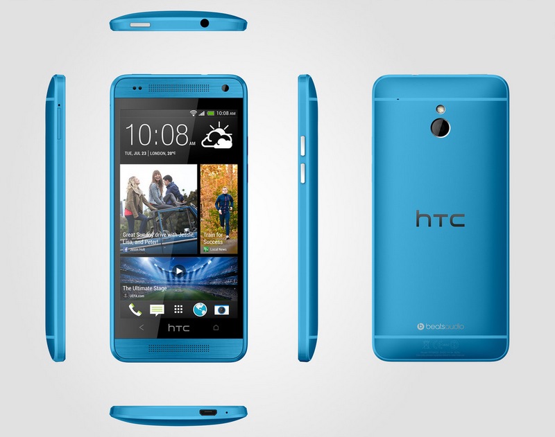 Голубой HTC One mini