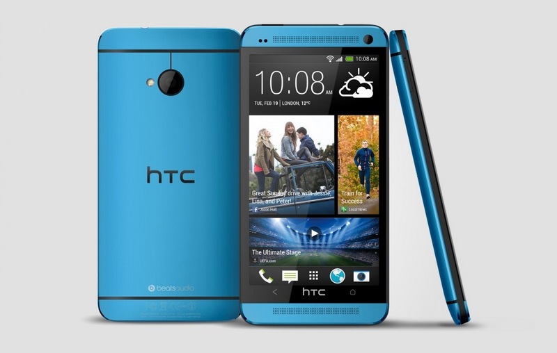 Голубой HTC One