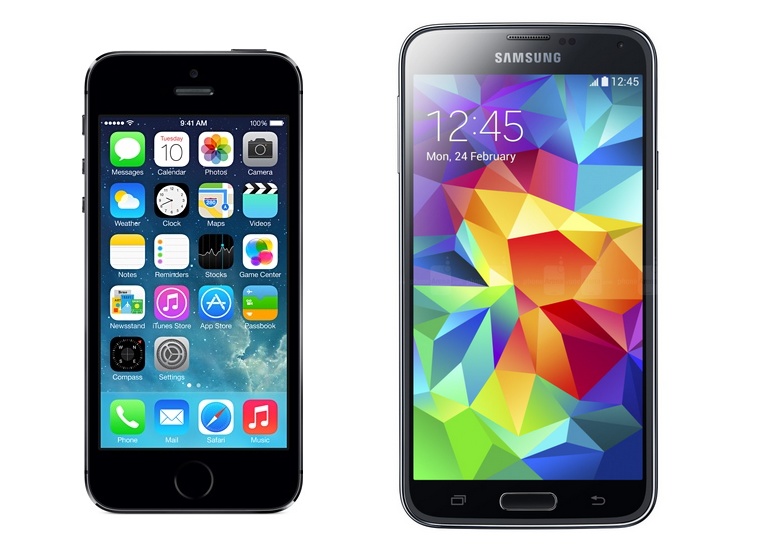iPhone5S и Galaxy S5