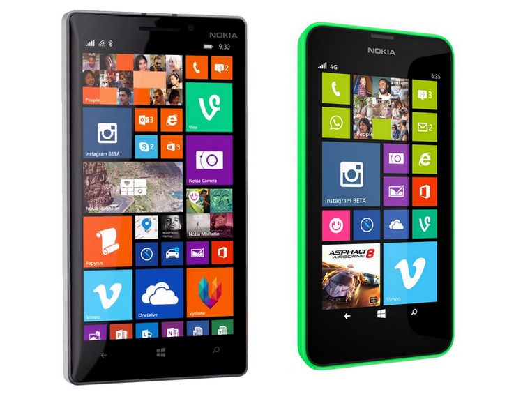 Lumia 930 и Lumia 630