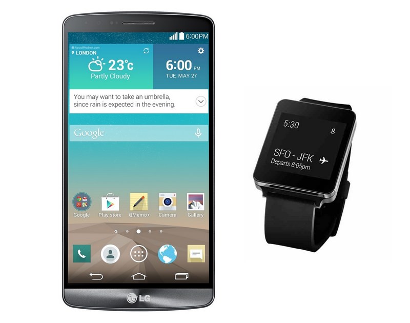 LG G3 and G Watch