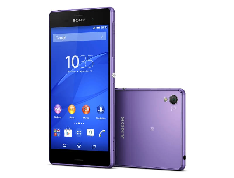 Sony представила смартфон Xperia Z3 в фиолетовом цвете