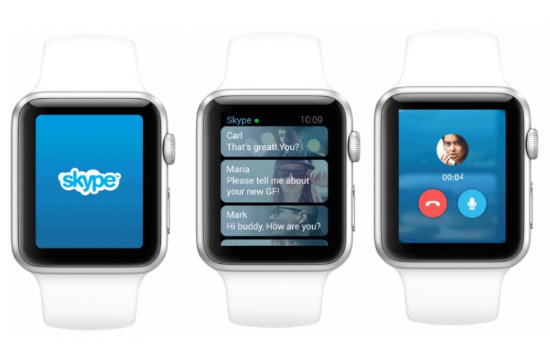 Skype получил возможность работы с Apple Watch