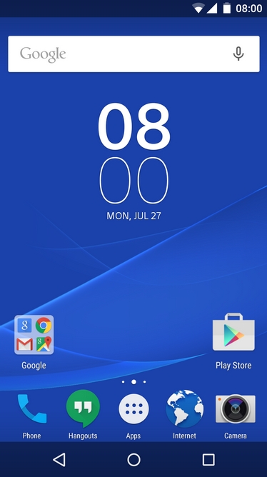 интерфейс от Sony на Android 5.1