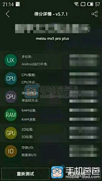 Бенчмарк Meizu MX5 Pro Plus