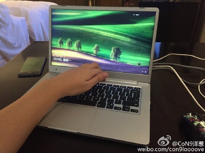 Работающий ноутбук Xiaomi появился на фото