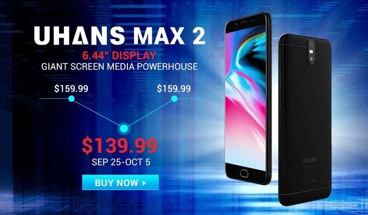 UHANS MAX 2 доступен в интернет-магазин GearBest всего за $139.99