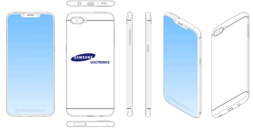Samsung запатентовала смартфон с вырезом на экране