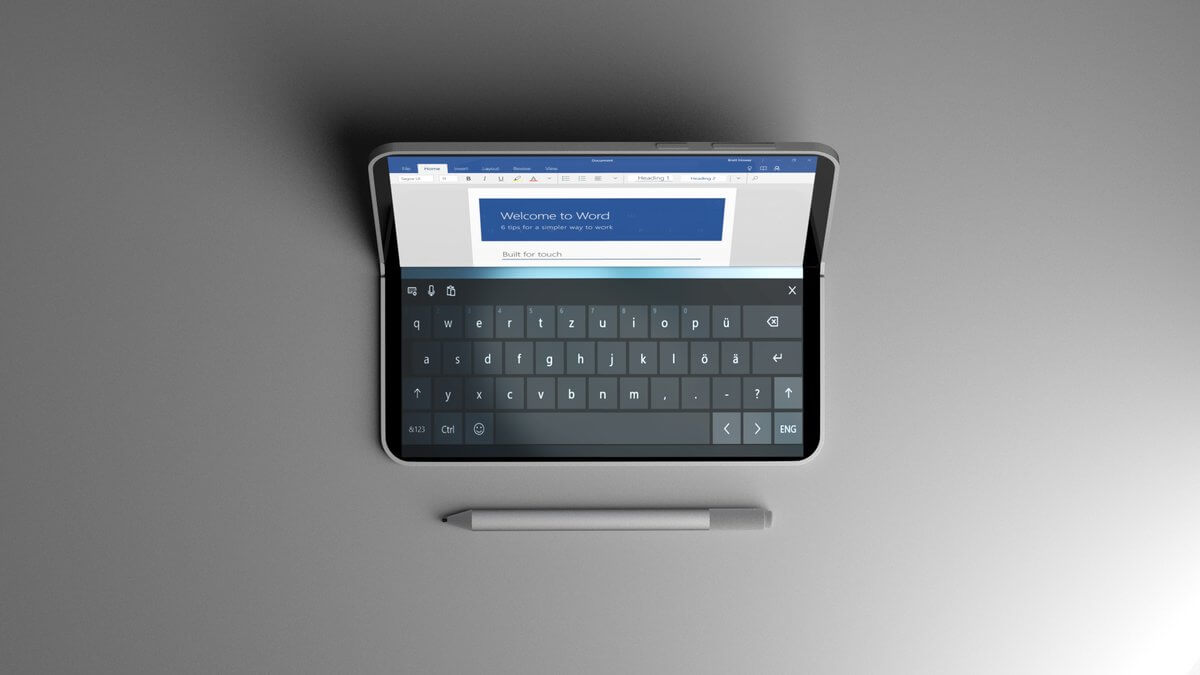 Microsoft выпустит складной планшет Surface с двумя экранами в 2020 году