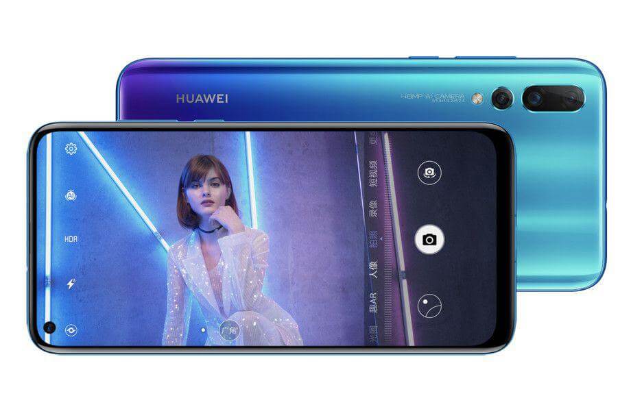 Huawei  Nova 4: смартфон c «дырявым» дисплеем и 48-Мп камерой