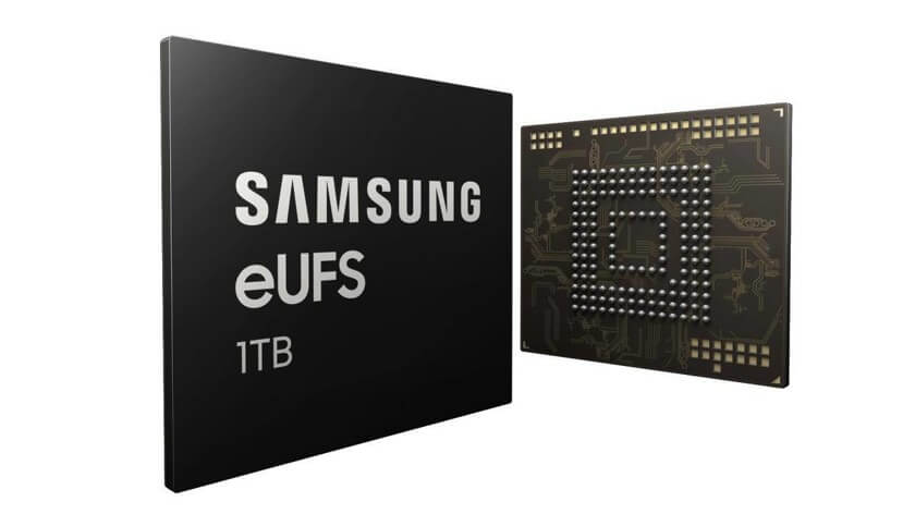 Samsung представила память eUFS ёмкостью 1 ТБ для Galaxy S10 Plus