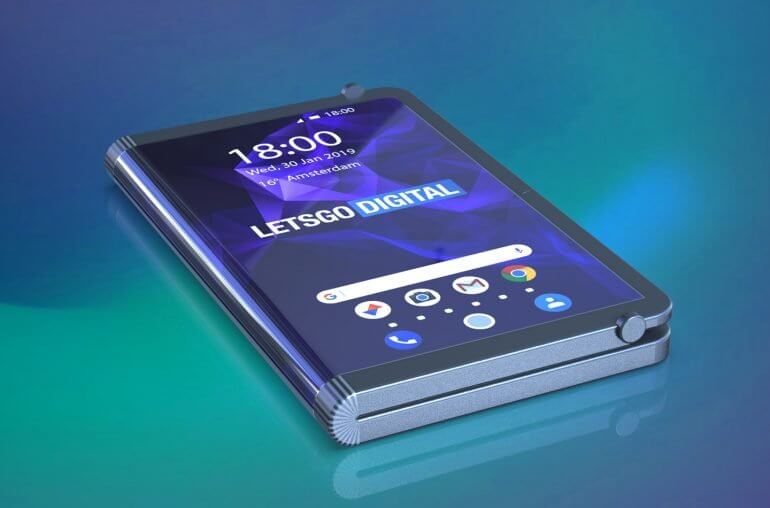 Складывающийся втрое игровой смартфон Samsung раскрыт в патенте