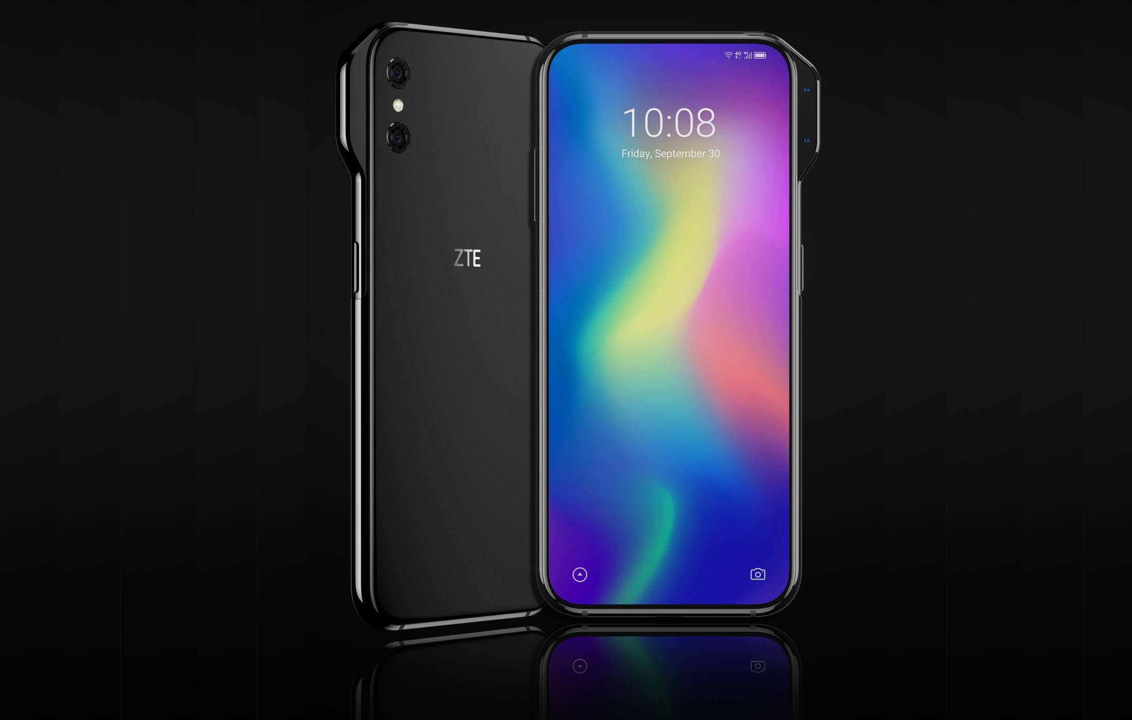 ZTE показала концепты своих будущих безрамочных смартфонов