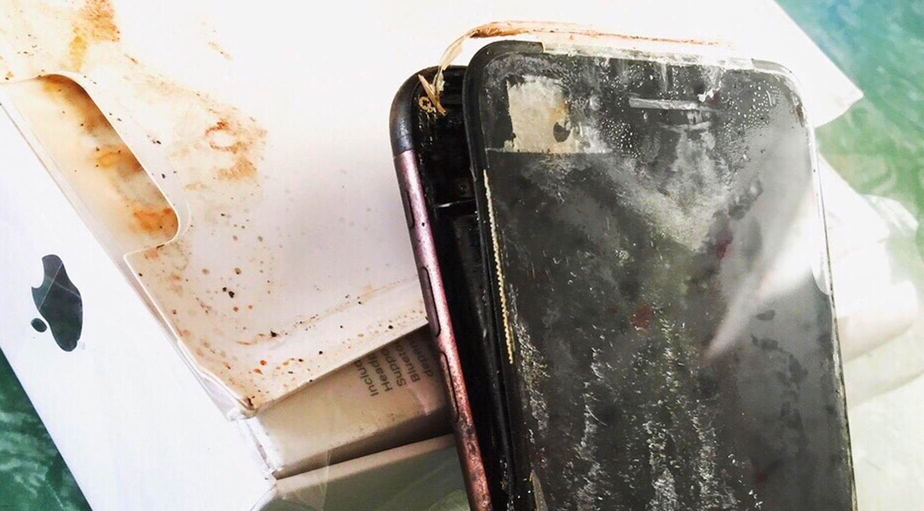 iPhone с раздутым аккумулятором взорвался во время ремонта