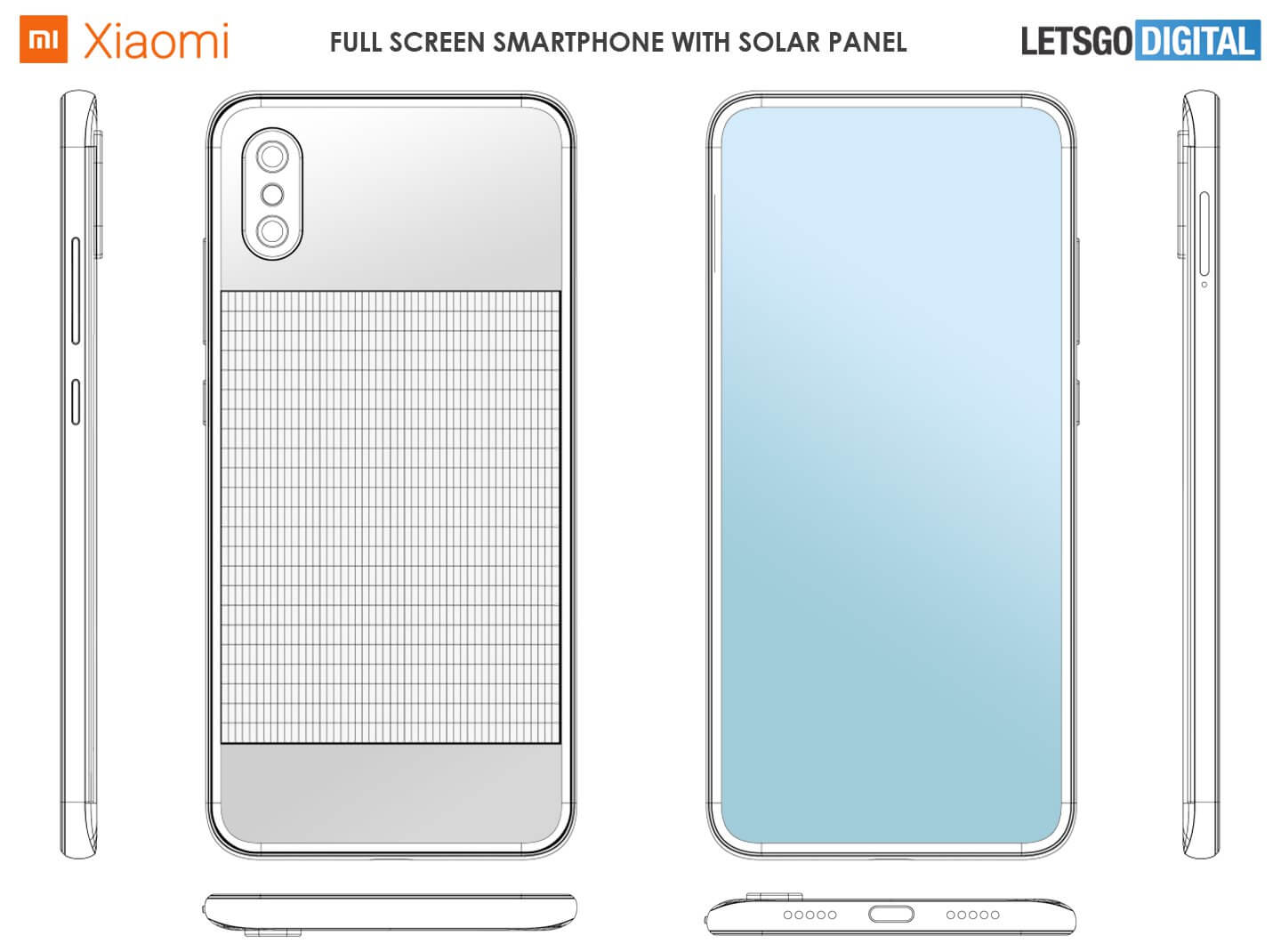 Смартфон Xiaomi с солнечной панелью