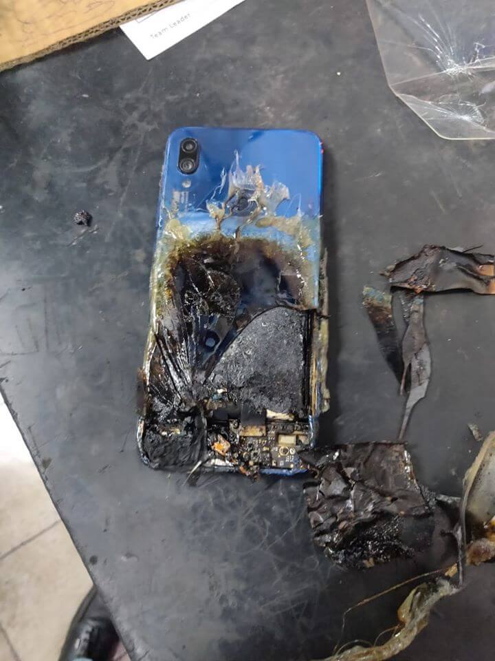 Redmi Note 7S сгорел