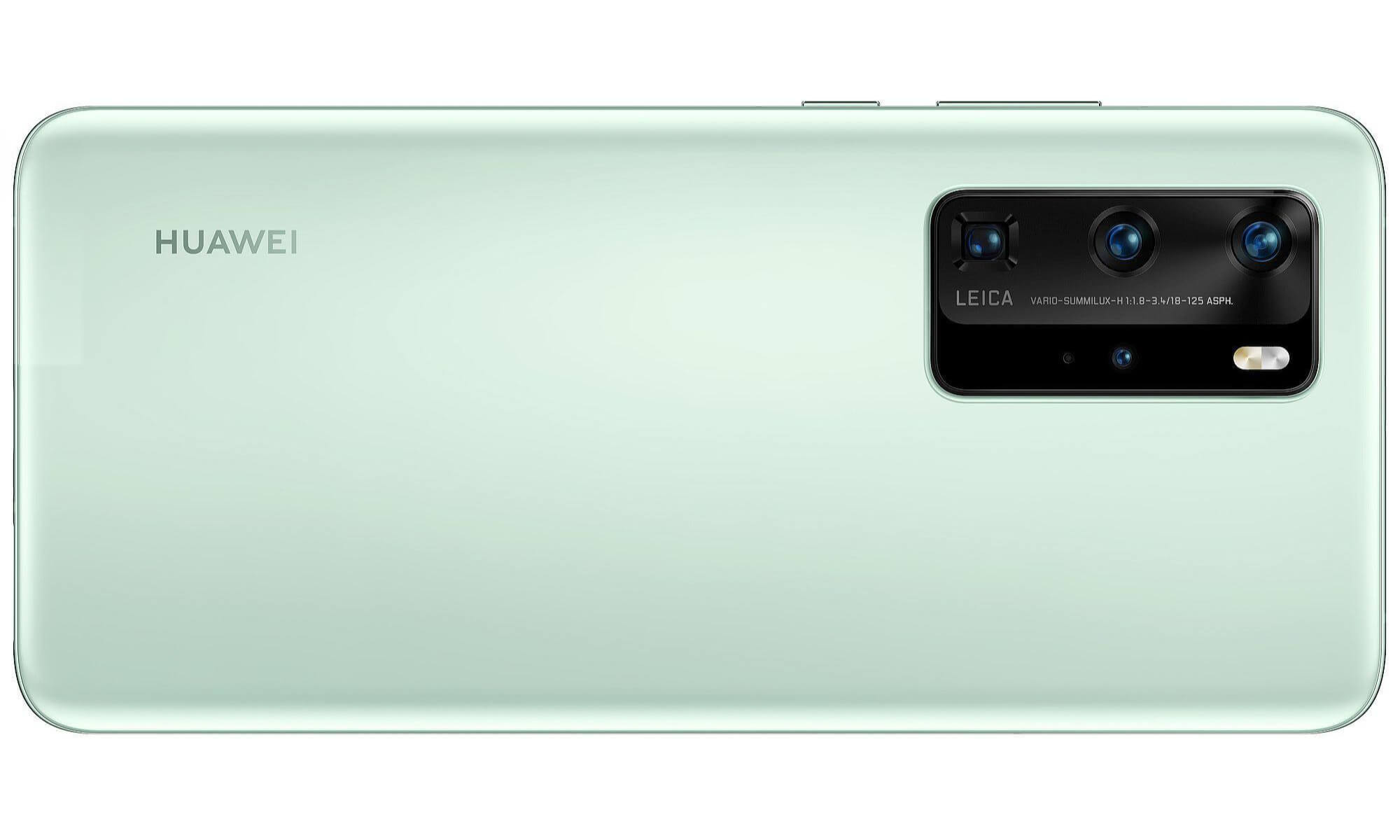 Мятно-зеленый Huawei P40 Pro появился на качественном рендере
