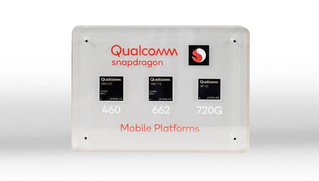 Snapdragon 720G, 662, and 460