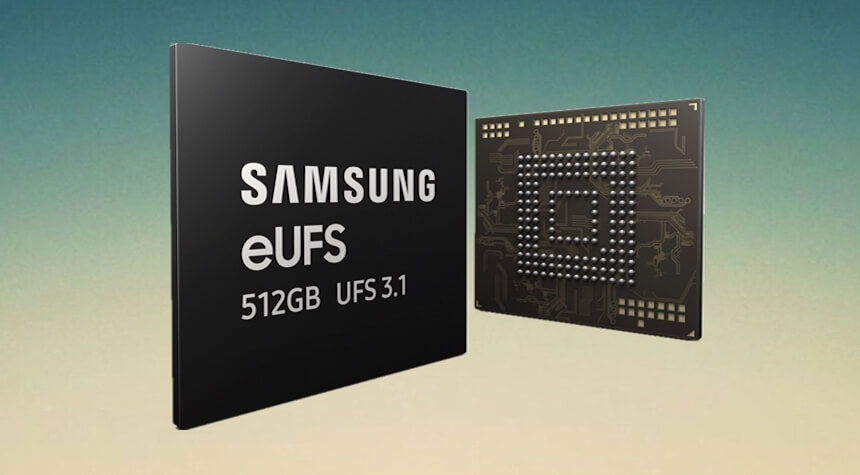Память Samsung eUFS 3.1 для смартфонов в 3 раза быстрее, чем eUFS 3.0
