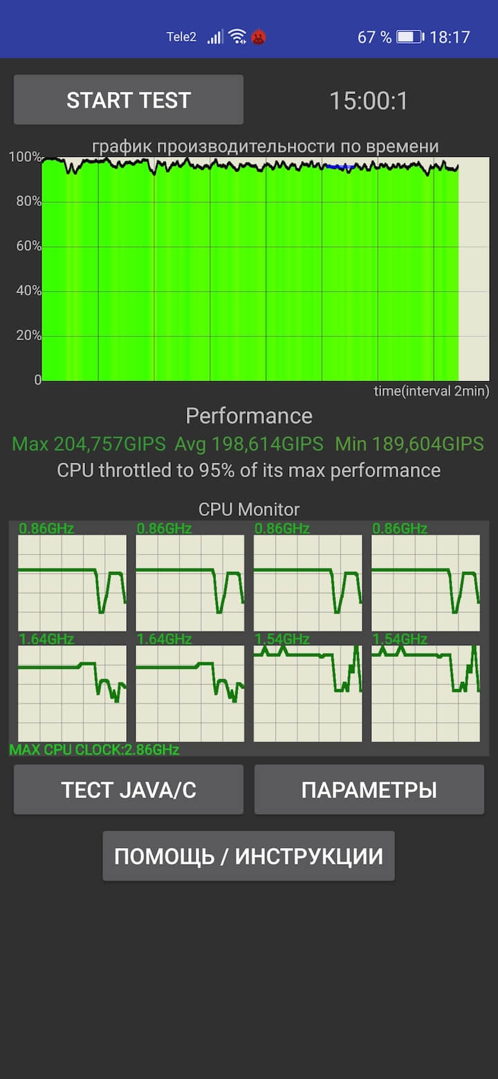 CPU Throttling Test Honor 30 Pro+