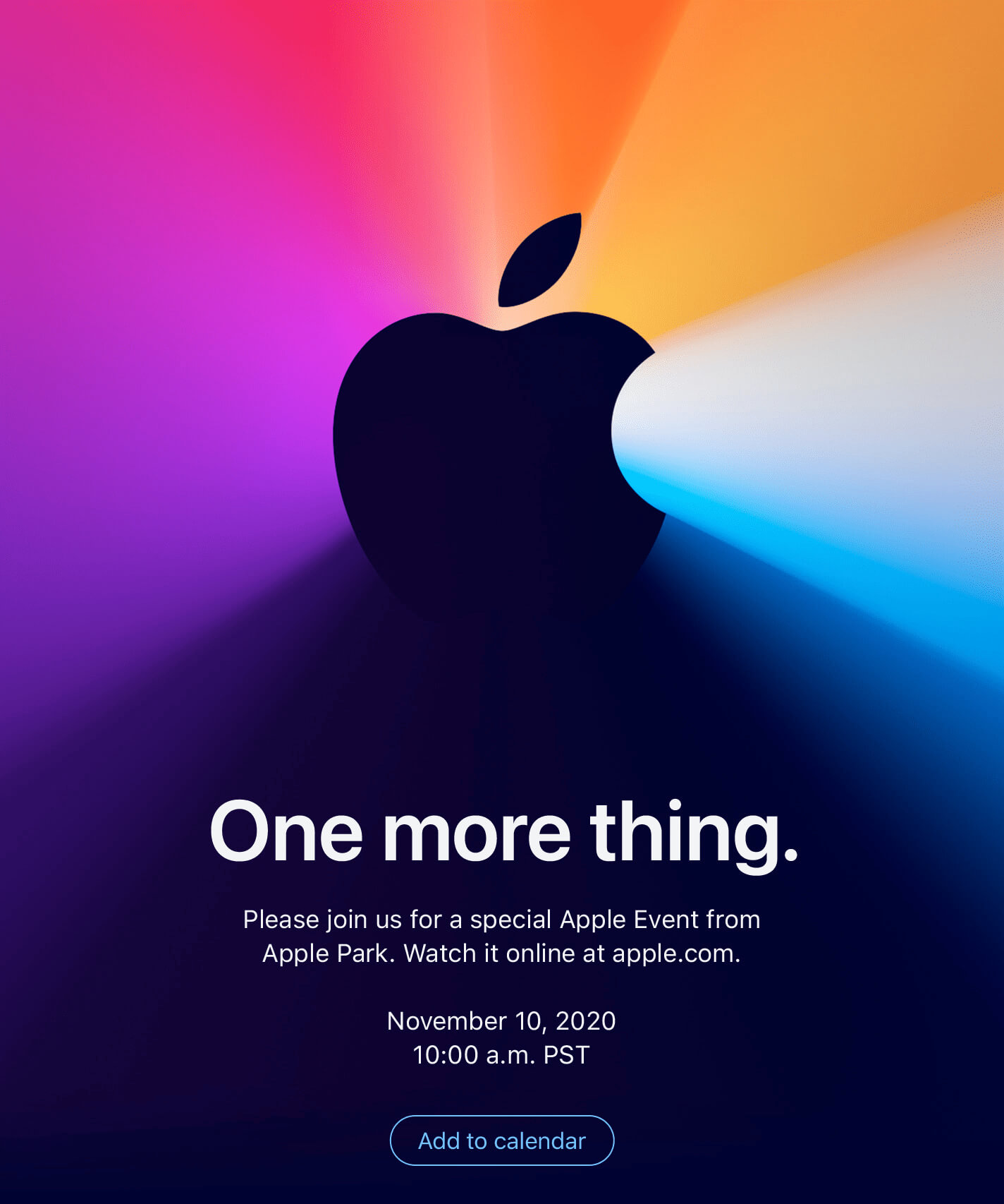 Apple анонсировала ещё одну презентацию – на ней представят Mac на ARM