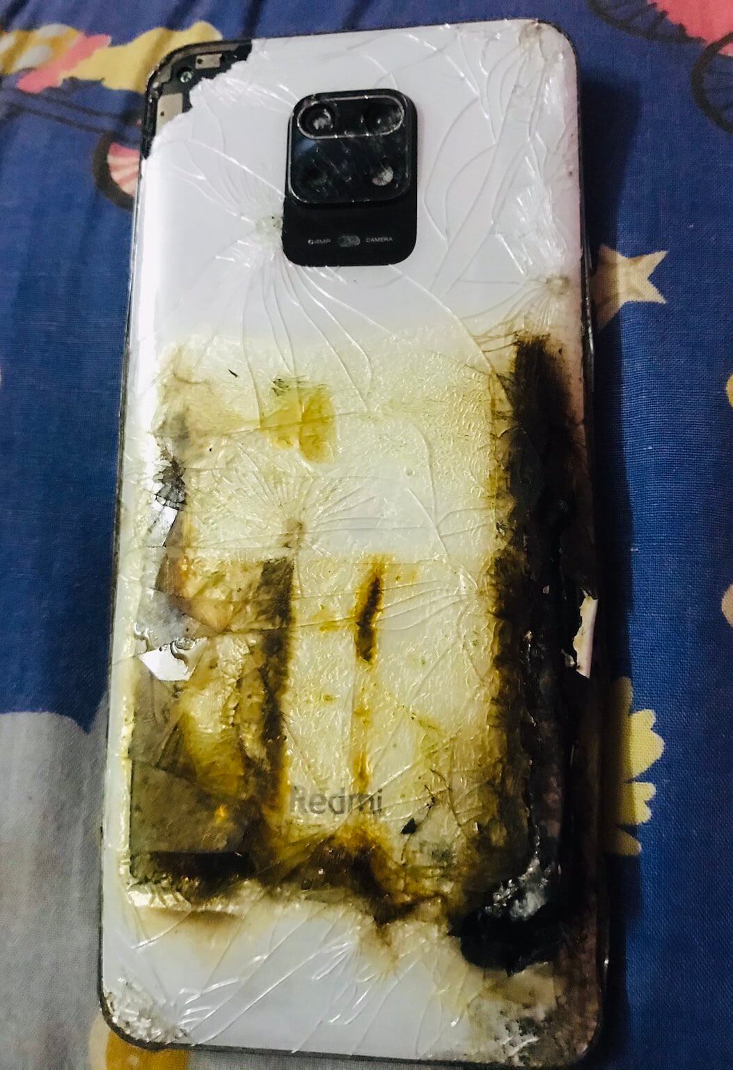 Redmi Note 9 Pro сгорел