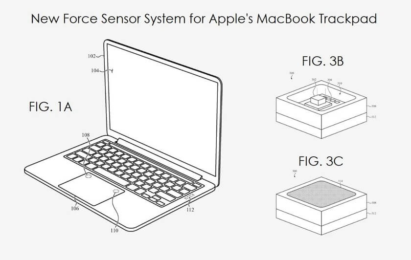 Apple запатентовала улучшенную технологию отслеживания силы нажатия