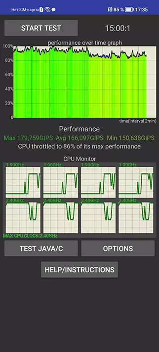 HONOR X8 CPU Throttling