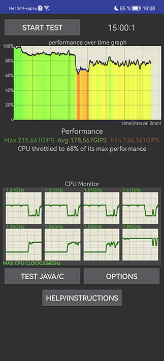 Huawei P50 Pro CPU Throttling