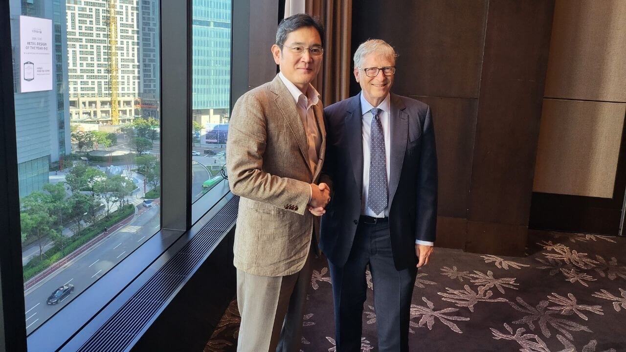Samsung CEO Lee Jae-yong meets with Bill Gates
