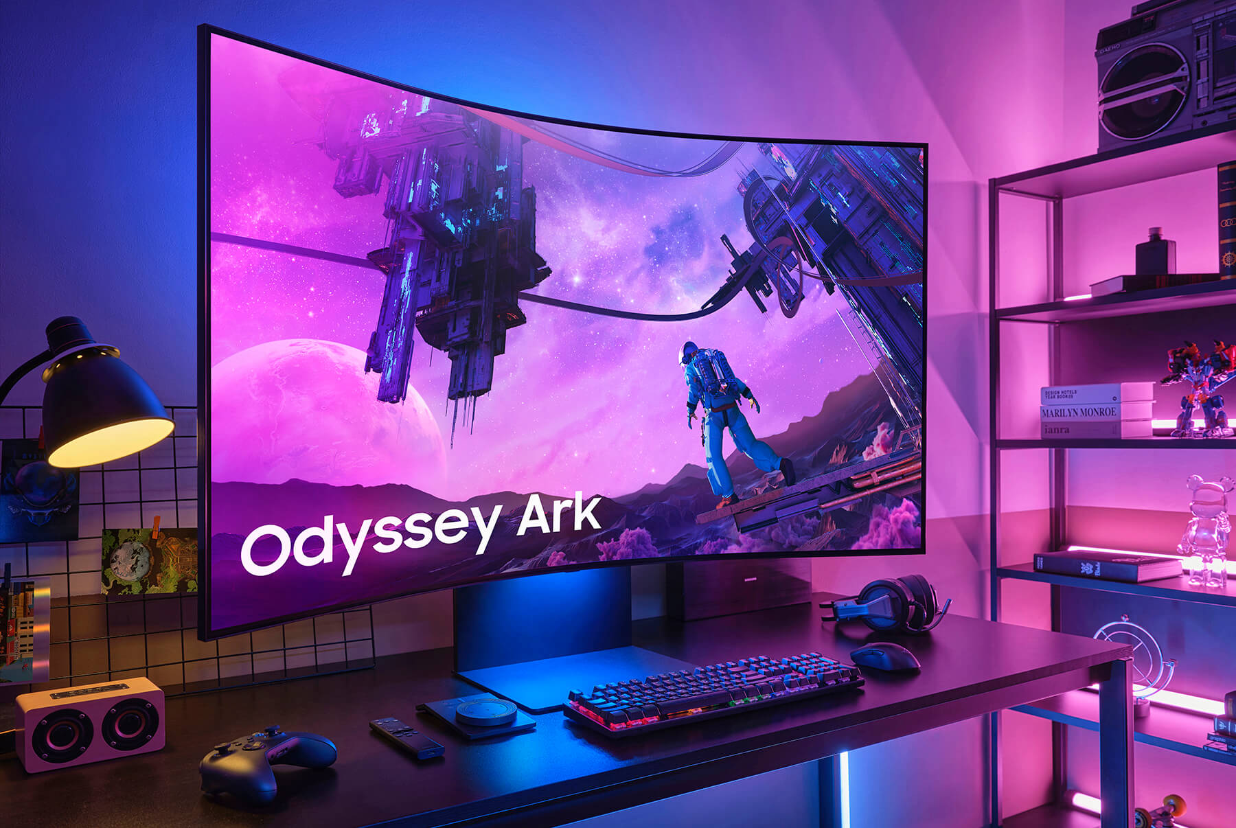 Samsung Odyssey Ark – 55-дюймовый игровой монитор с изогнутым экраном Quantum Mini-LED 4K за $3500