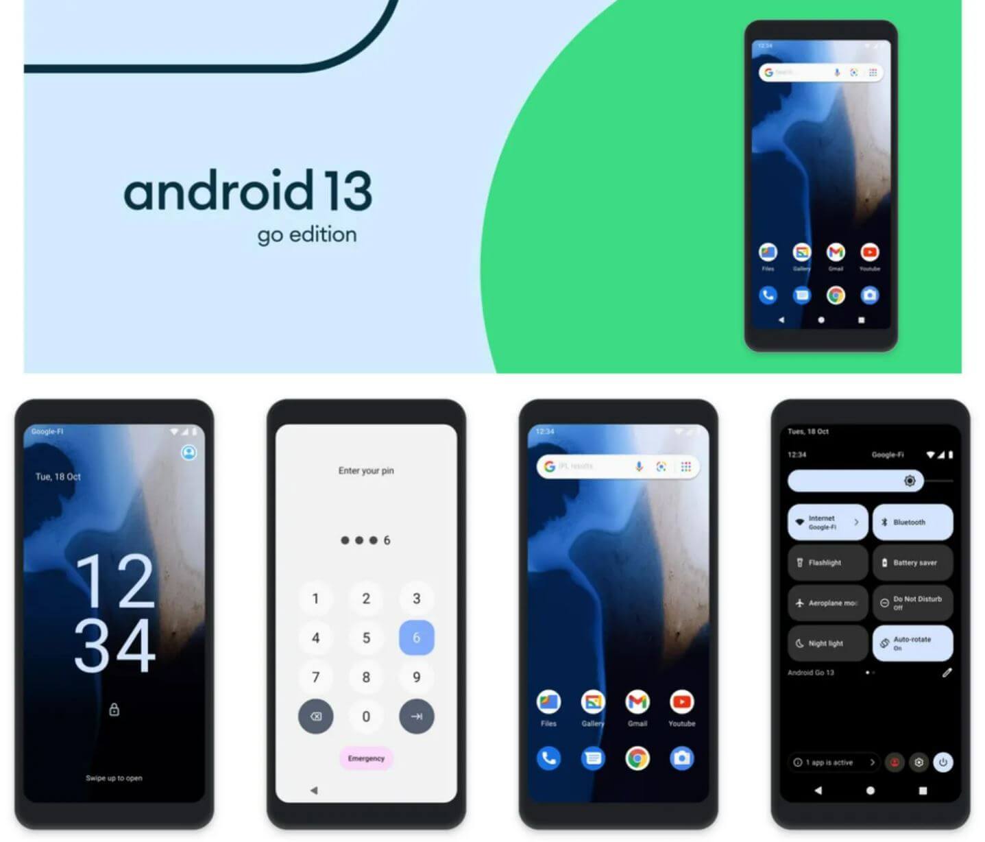 Google представила ОС Android 13 Go Edition