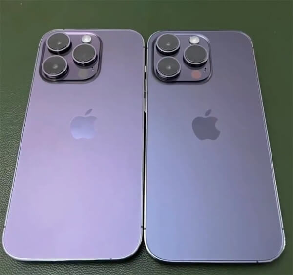 Фиолетовая расцветка iPhone 14 Pro сильно различается у разных партий смартфонов