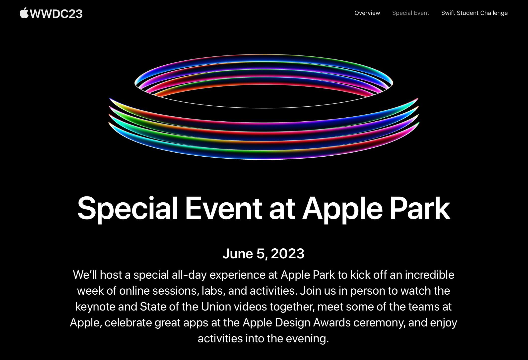 Special Event at Apple Park