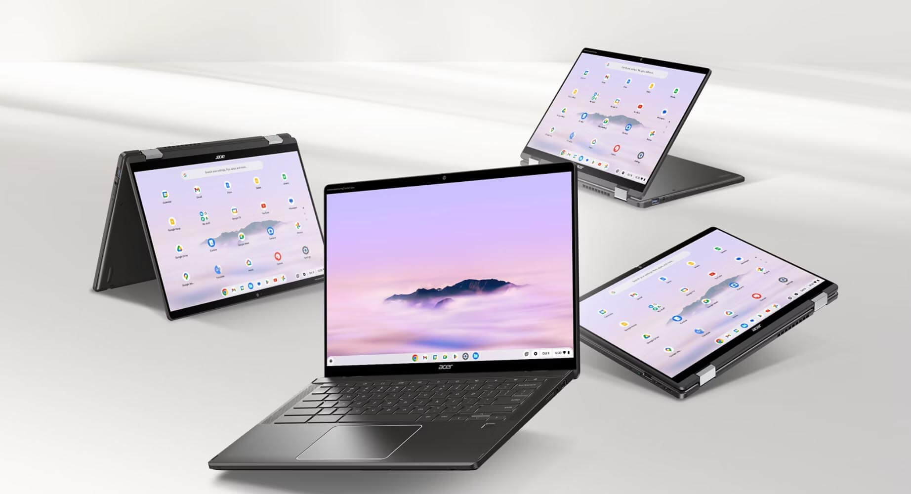 Acer выпустила ноутбуки Chromebook Plus Spin 714 и 516 GE