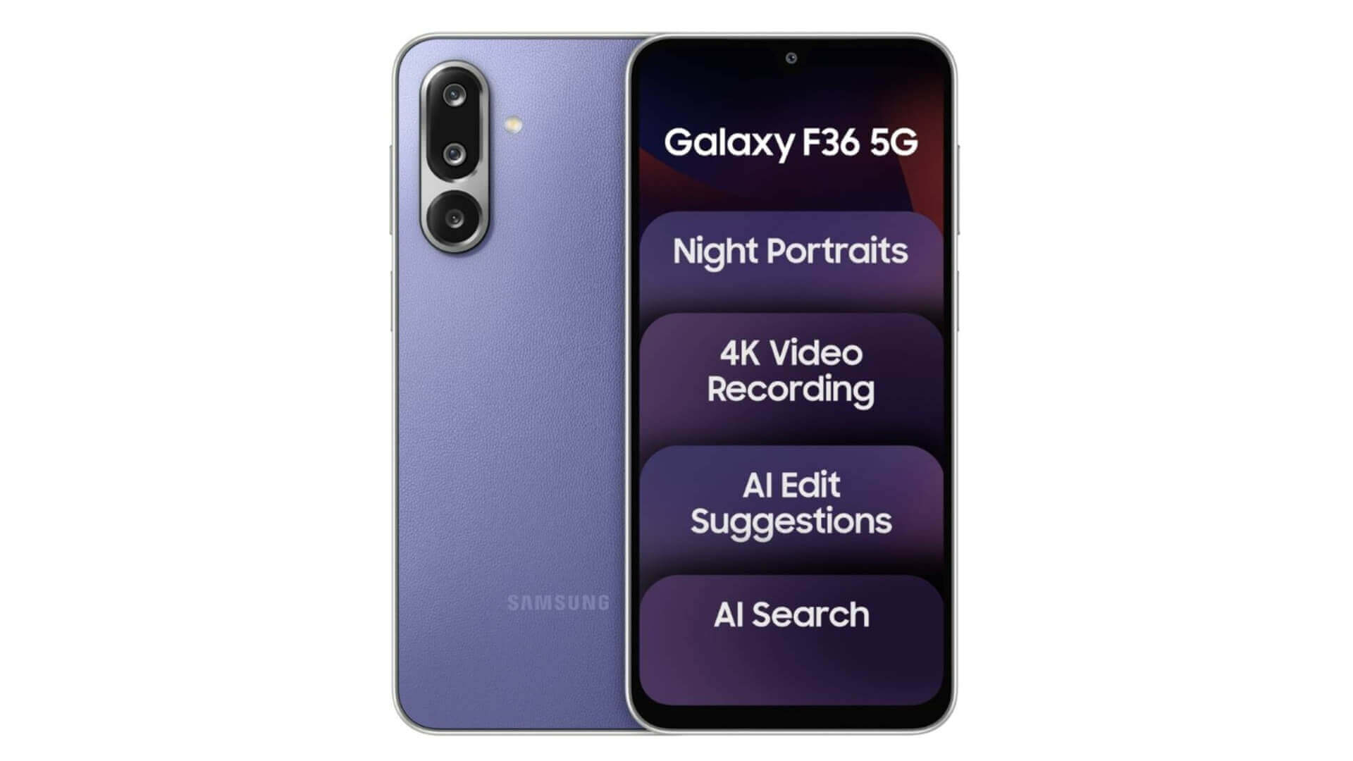 Samsung Galaxy F36 с OIS-камерой и защитой IP67 оценили в $203